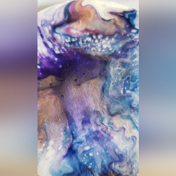 4"Original Acrylic Pour Coasters set of 4 - Picture 2 of 5